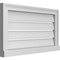 Ekena Millwork Vertical Surface Mount PVC Gable Vent: Functional, w/ 2"W x 2"P Brickmould Sill Frame, 28"W x 16"H GVPVE28X1603SF - alternate 4